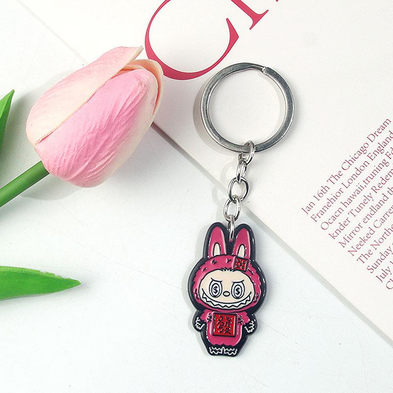 

Мультяшная Аниме Фигурка Лабубу Подвеска Брелок Каваий Кукла Брелок Изысканные Аксессуары для Украшения Рюкзака Подарки на День Рождения