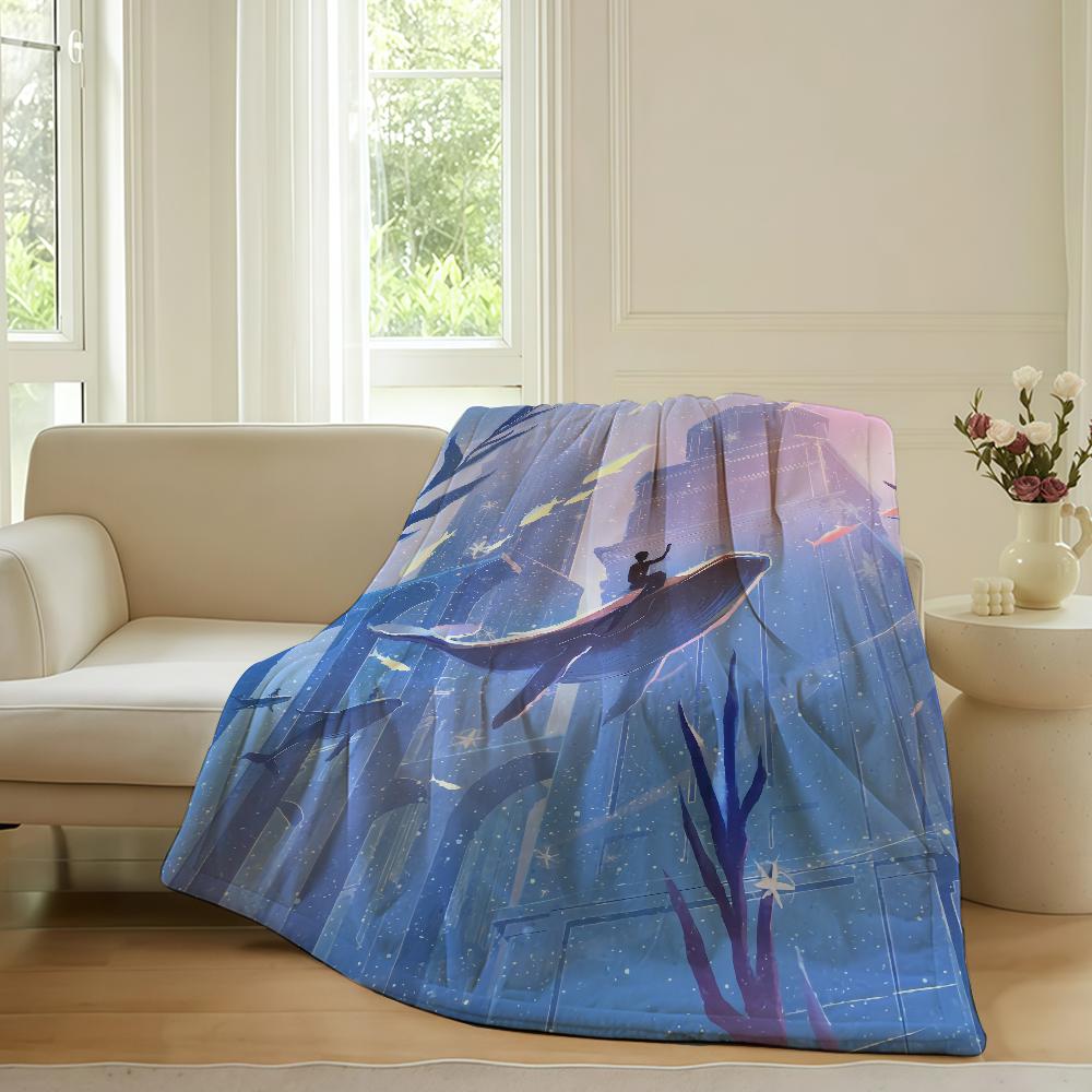 

Rafayel Love and Deepspace Blanket Warm Soft Suitable For Bedroom Sofa Bed Living Room Office Travel Camping Gifts 75x90cm