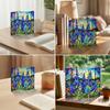 3 Panel Divider Mini Folding Screen Decorative Desktop Folding Screen Acrylic Suncatchers Ornament for Office Home Decors