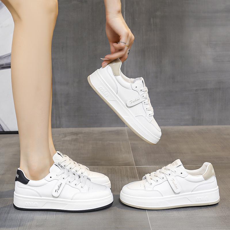 Little White Shoes Women Sneakers  New Breathable Genuine Leather Women's Shoes Casual Sports Board Shoes Sneaker  Adult