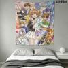 Cardcaptor Sakura poster Wall Hanging Printed Fabric Blanket Decorative Tapestries for Bedroom Living Room Home Decor