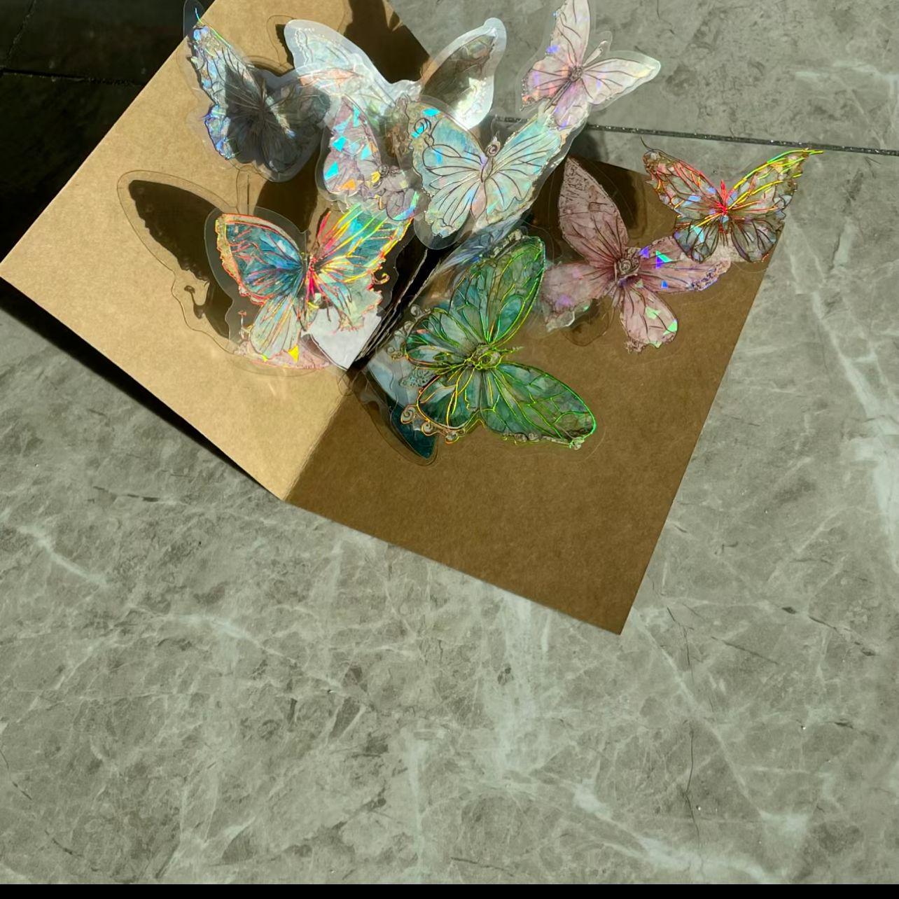 

Книги-раскладушки с бабочками ручной работы и набор материалов для DIY в стиле Bestie Xiaohongshu