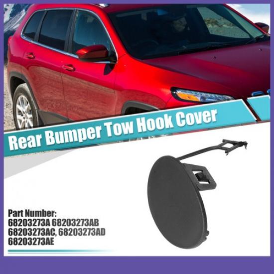 Rear Bumper Tow Hook Cover Towing Eye Cap Single  for Jeep Cherokee 14-18