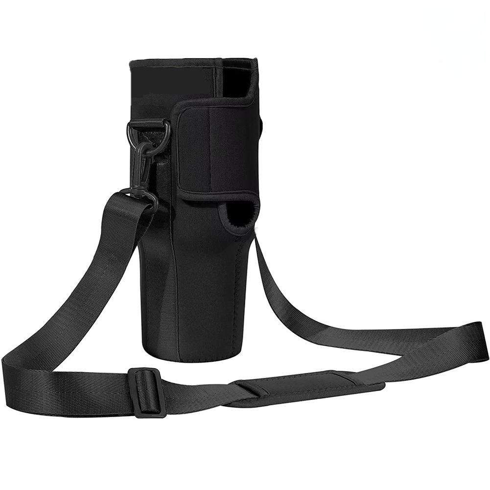 პორტატული სასარგებლო წყლის ბოთლის ჩანთა სასმელის ჭიქის ყდის დამჭერი რეგულირებადი მხრის სამაგრი ჯვარედინი ცოცვაზე