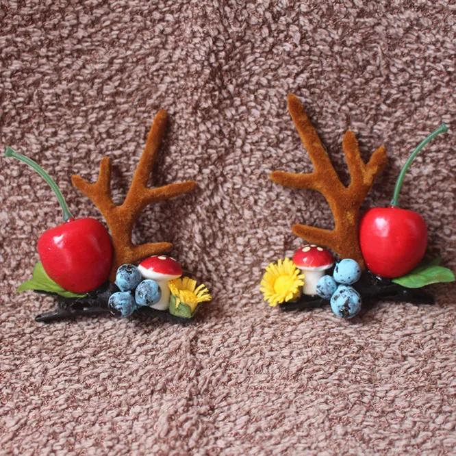 Handmade Brown Simulation Deer Antlers Christmas Decor DIY Cosplay Headband Deer Antlers Simulation Antlers Accessories