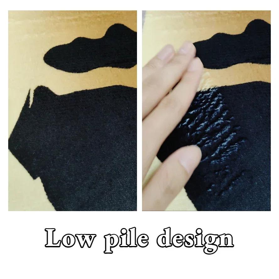 European Abstract Geometry Living Room Large Carpet Bedroom Non-slip Sofa Soft Rugs 140x200 Washable Leisure Balcony Foot Mats