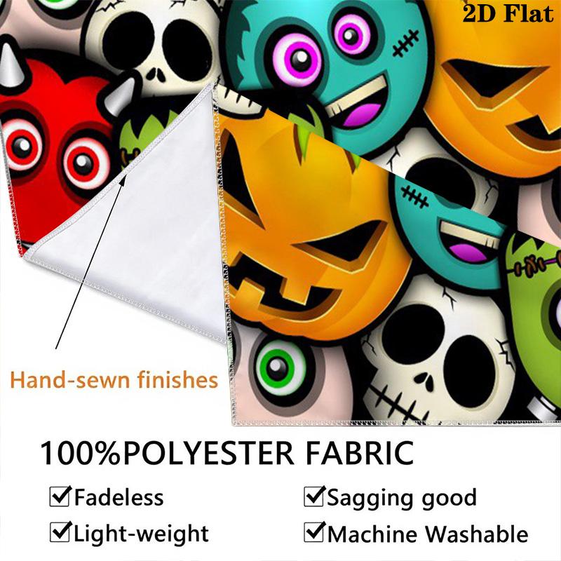Colorful Halloween Cartoon Monsters Pattern Home Decor Tapestry, Wall Hanging, Decorative RV Wall Cloth.ZGT0914348