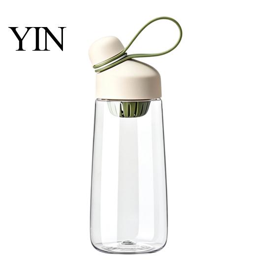 Travel Water Bottle Tritan Plastic Bottle, with Leak Proof Lid, 600ml Capacity, Fast Ergonomic Sport Vessel Drinking Spout Sports for Fitness Running