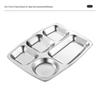 Xin Yi Chu 304 Stainless Steel 5-Compartment Dinner Plate