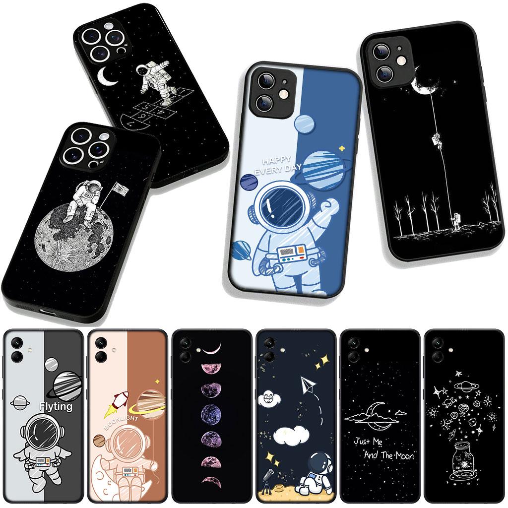 for Motorola Moto Edge 70 60 Fusion 40 NEO 20 Pro G Stylus G56 G96 G73 G52 G41 G42 G51 Case Creative Design Art Astronaut Moon