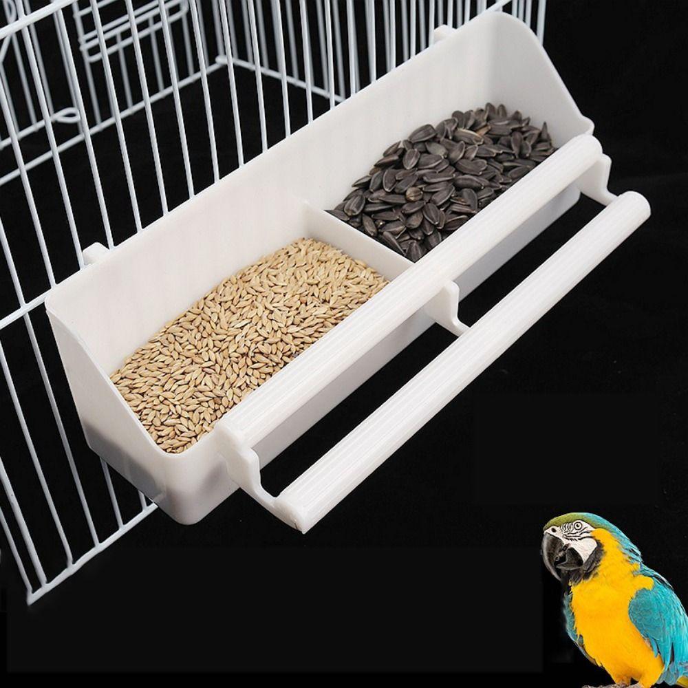 Plastic Birds Water Hanging Bowl Hanging Parakeet Feeding Bowl  For Peony Cockatiels Budgerigar