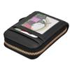 Credit Card Bag with Zipper Fashionable Mini Portable Antimagnetic ID Cards Holder Wallet