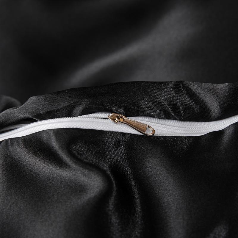 Kuup Satin Surface Duvet Cover Colored Bedding Set Queen Size Quilt Cover High Quality Skin-Friendly Fabric Bedding No Sheet