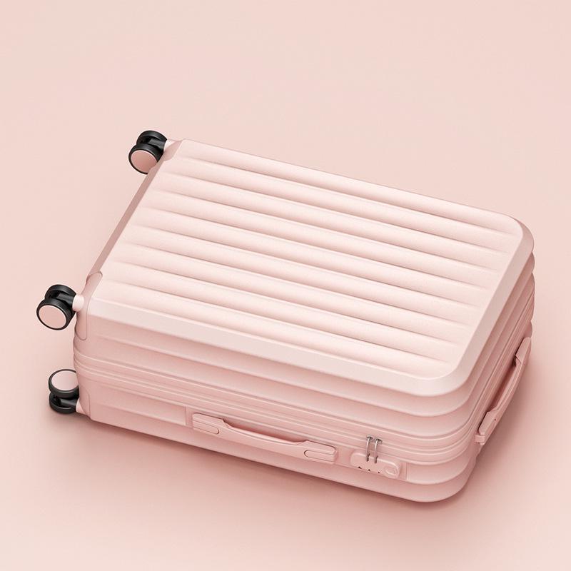 Women's 20" Carry-On Luggage - Sturdy and Durable Trolley Case with Thickened Design and Combination Lock, Men's 28" Large Capacity Option Available.