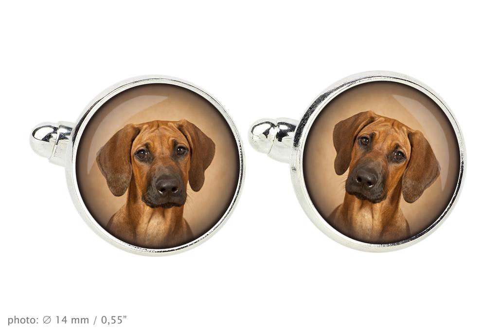 Rhodesian Ridgeback, African Lionhound, African Lion Dog - Cufflinks, a Shirt Accessory, a Shirt Pendant from the Art-Dog Brand