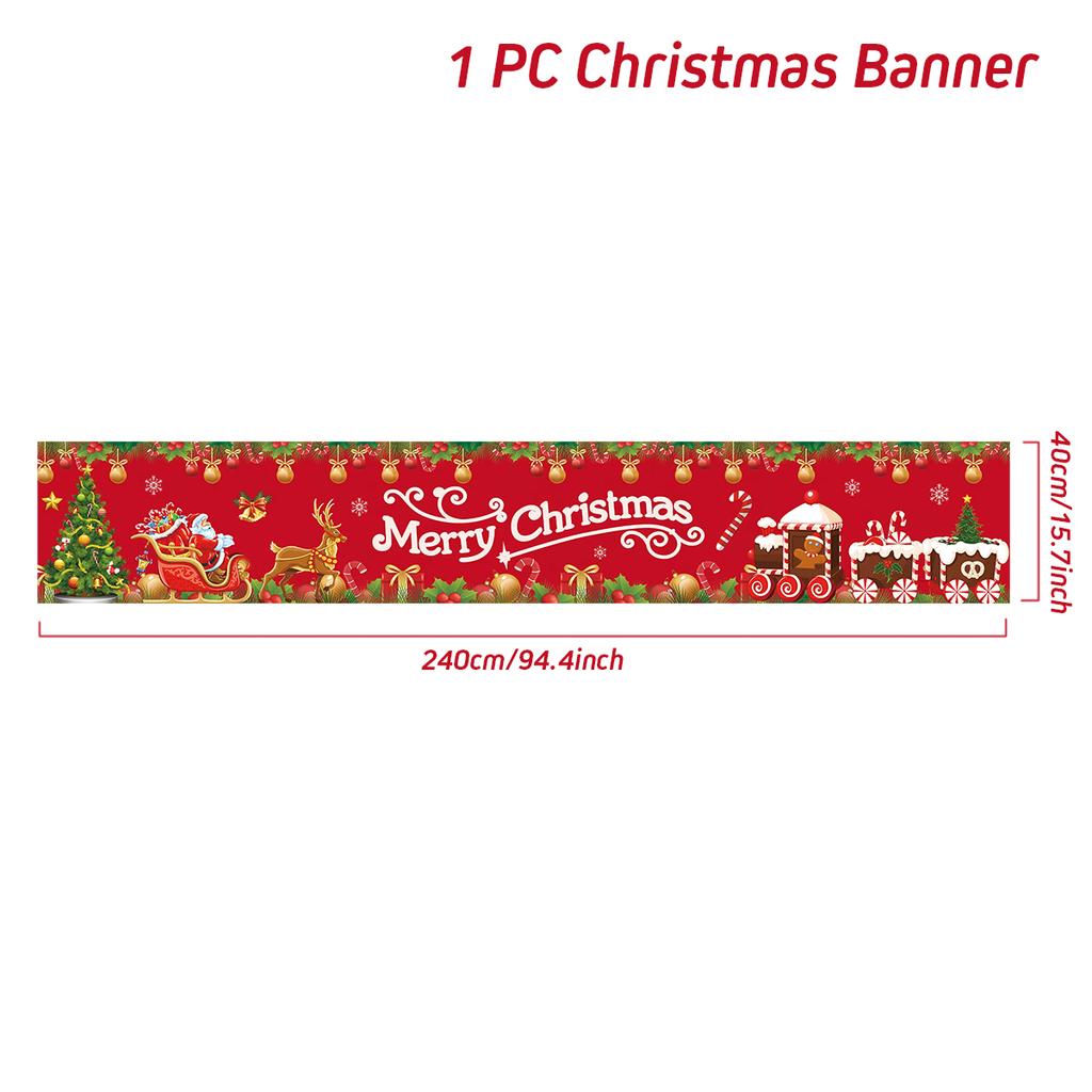 Christmas Outdoor Banner Merry Christmas Decorations For Home 2025 Navidad Kerst Xmas Decor Noel Kerst Happy New Year Gift 2025