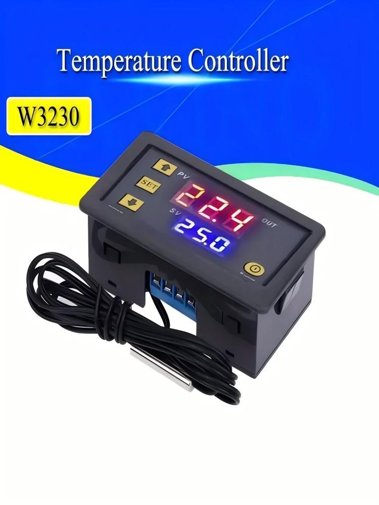 

W3230 DC 12V 24V AC110-220V Датчик Линия Цифровой Регулятор Температуры Светодиодный Термостат Регулятор Управления Нагревом/Охлаждением Терморегулятор