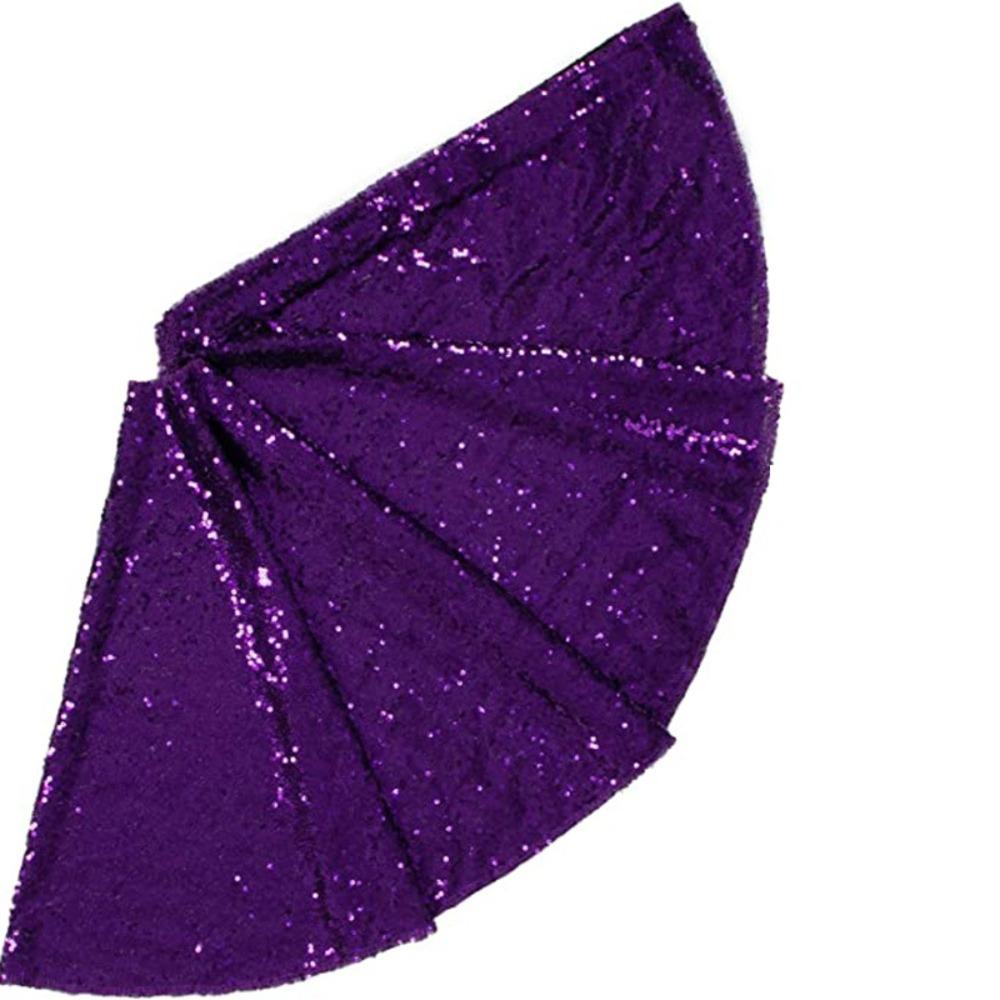 60/90/120cm Sequins Christmas Tree Skirts Glitter Xmas Tree Foot Cover Christmas Tree Mat  Wedding