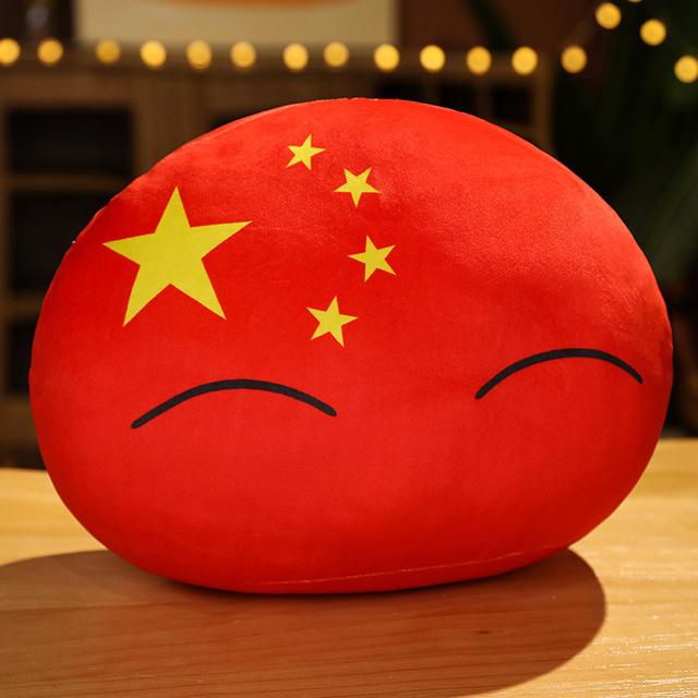 Cartoon Polandball Country Ball Toy Plush Pendant Plush Doll National Flag Ball USSR USA FRANCE RUSSIA UK JAPAN GERMANY ITALY