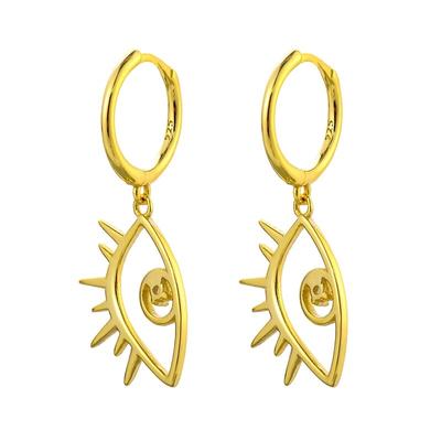925 Sterling Silber Hohlaugen Kleine Creolen Ohrringe Für Damen Mann Koreanischer Glänzender Schmuck