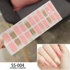 22pcs Sheet Laser Bronzing Full Cover Nail Stickers Long Lasting Tearable Cute Nail Art Wraps Design