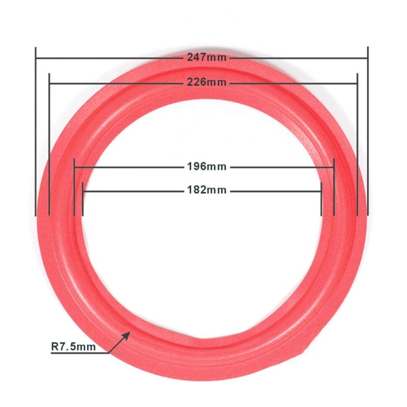 Anpassbarer Lautsprecher-Schaumstoff-Sickenring Kissen Optimieren Akustische Leistungen Sickenring Lautsprecherzubehör für Lautsprecherreparatur