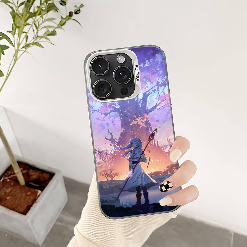 

Чохол для телефону Frieren для iPhone 17 16 15 14 13 12 11 Pro Max Plus Колір Ударостійкий Задній Срібляста Кришка iphone14Plus
