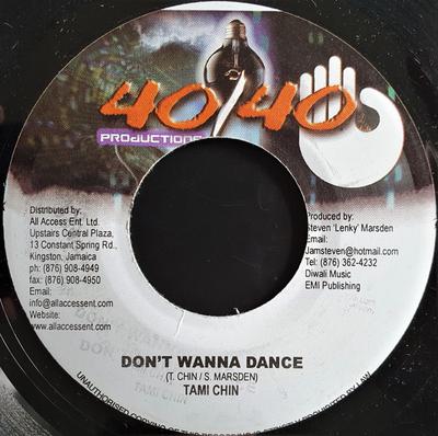 Disque 7 pouces TAMI CHYNN / ANTHONY RED ROSE - Don't Wanna Dance / Living My Life NONE 40/40 Productio Jamaïque Reggae, Ska & Dub Occasion