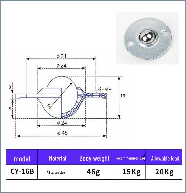 CY-25B Stainless Steel Conveyor Ball Bearing Pulley