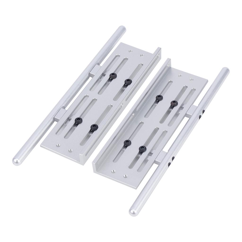 2 Pcs Aluminum Alloy Rock Sliders Adjustable Side Step Armor for 1/10 RC Crawler Car SCX10 I II TRX4 Wrangler Upgrade Parts