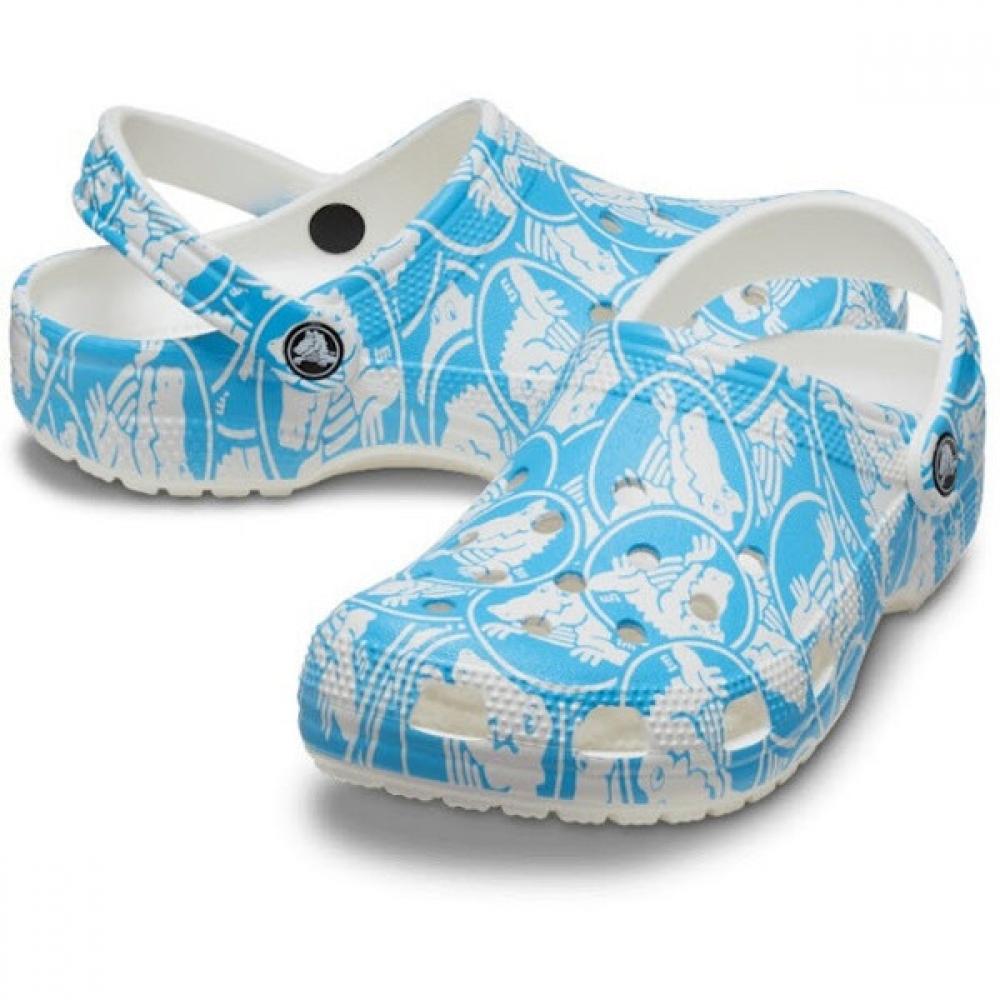 

Crocs Сандалии-тапочки Tqj 210003 4ox Classic Duke Print Clog Vnbl 230