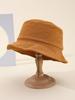 Women's Retro Autumn Winter Hats Corduroy Bucket Hat Outdoor Casual Style With Sunshade For Cold Weather New Foldable New