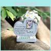Resin Pet Memorial Stone For Dog Remembrance And Garden Decor