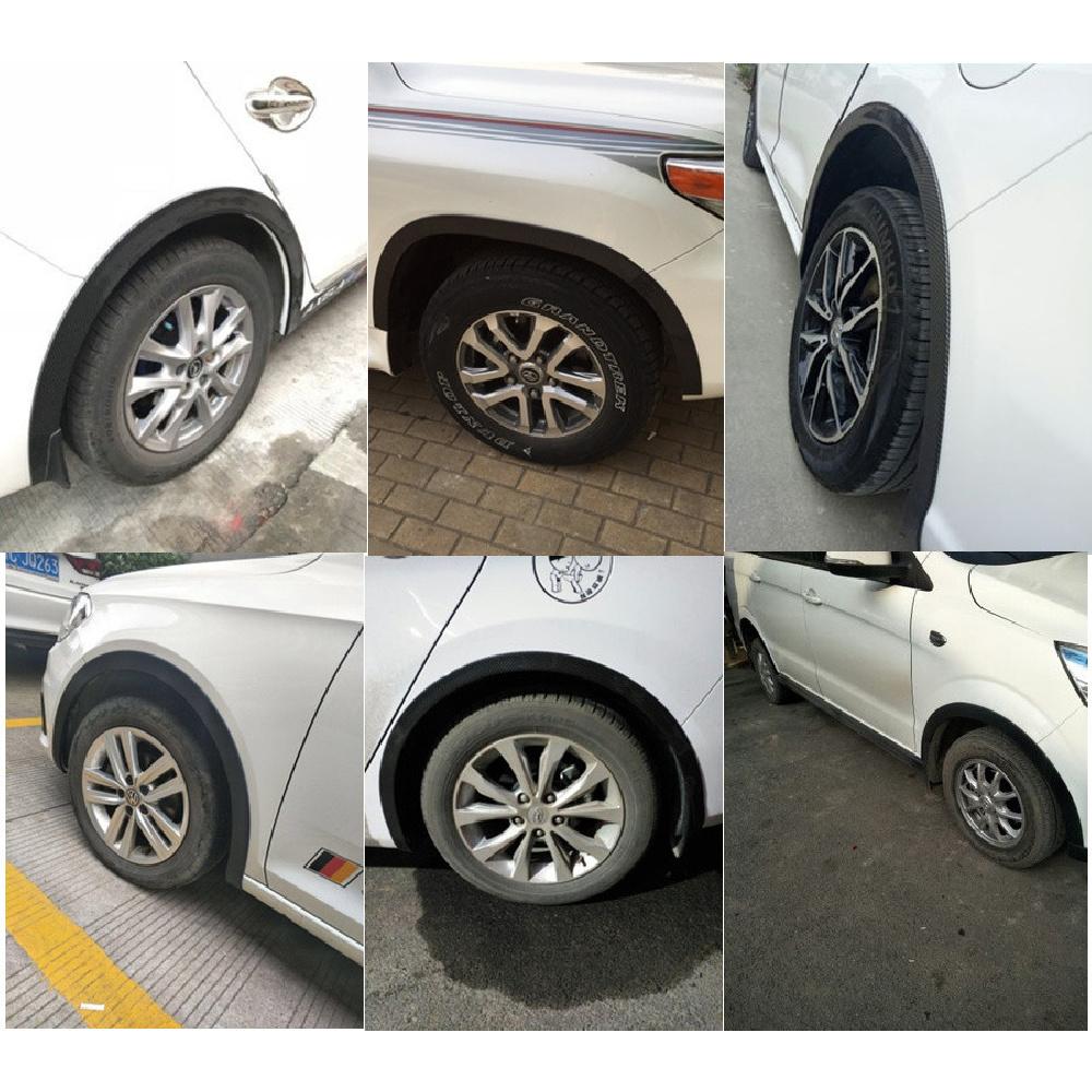 

2Pcs 1.5M Car Fender Flares Extension Wheel Eyebrow Protector Lip Moulding Strip