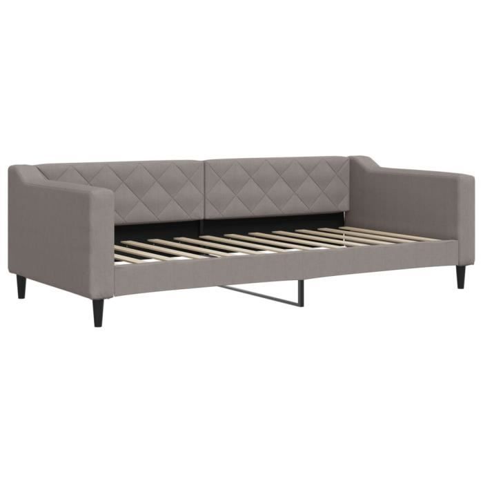 VidaXL Taupe Daybed 90x200 Cm Fabric 354164