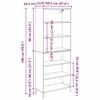 Highboard Reclaimed Wood 69.5 x 34 x 180 cm Engineered Wood