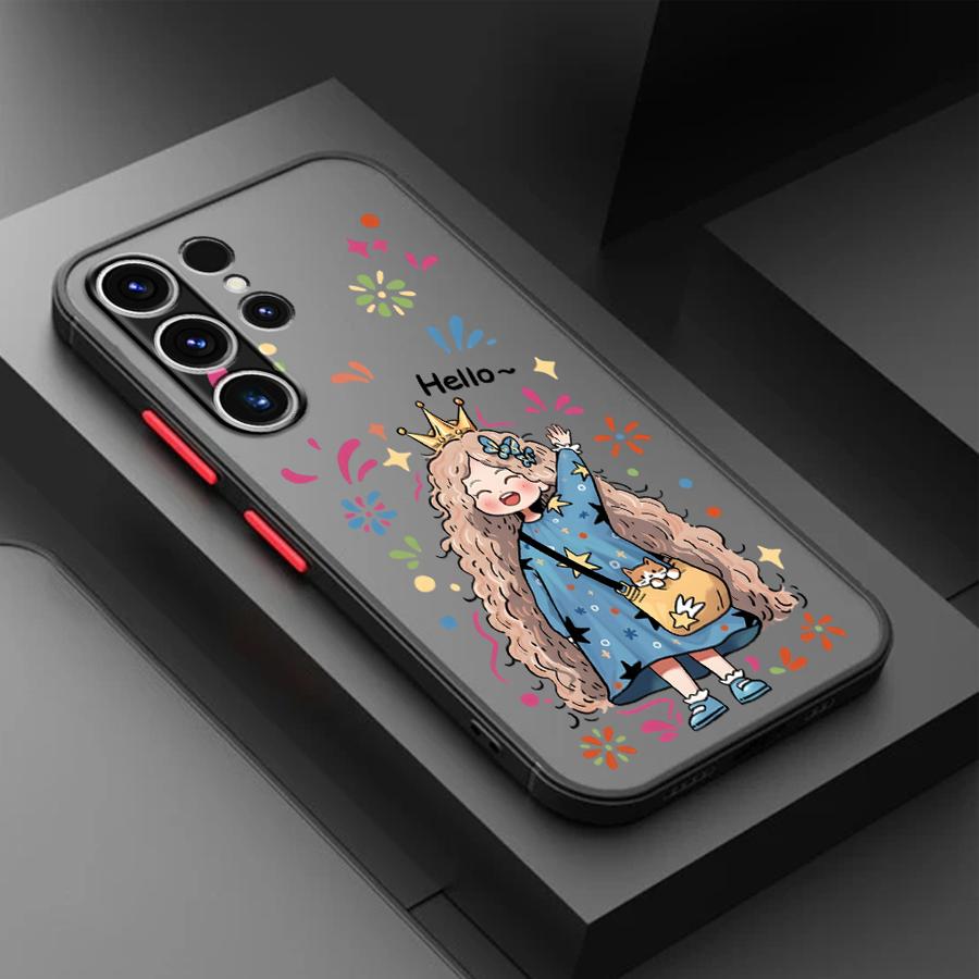 Cute Cartoon Character Funda Back Phone Cover Case for Samsung Galaxy S26 S23 FE Note 20 Ultra 10+ S24 Plus S21 S22 S20 FE S25