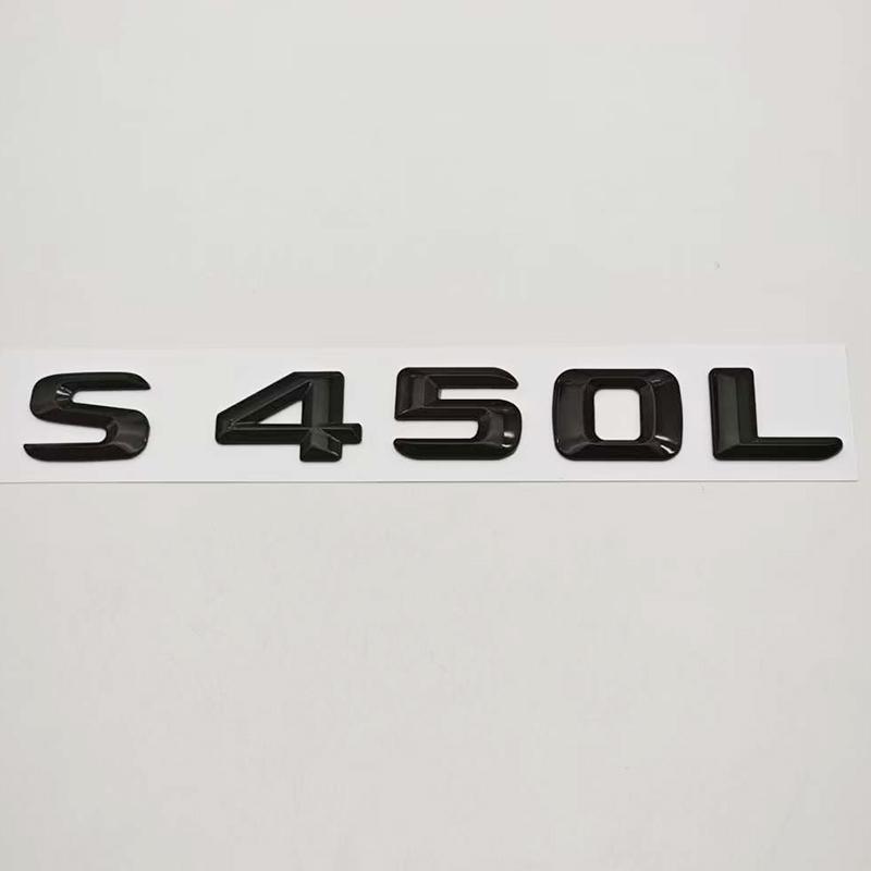 3D ABS Car Letters Logo S400L S450L Badge Sticker Rear Trunk Emblem For S Class S400L S450L V221 V222 Accessories