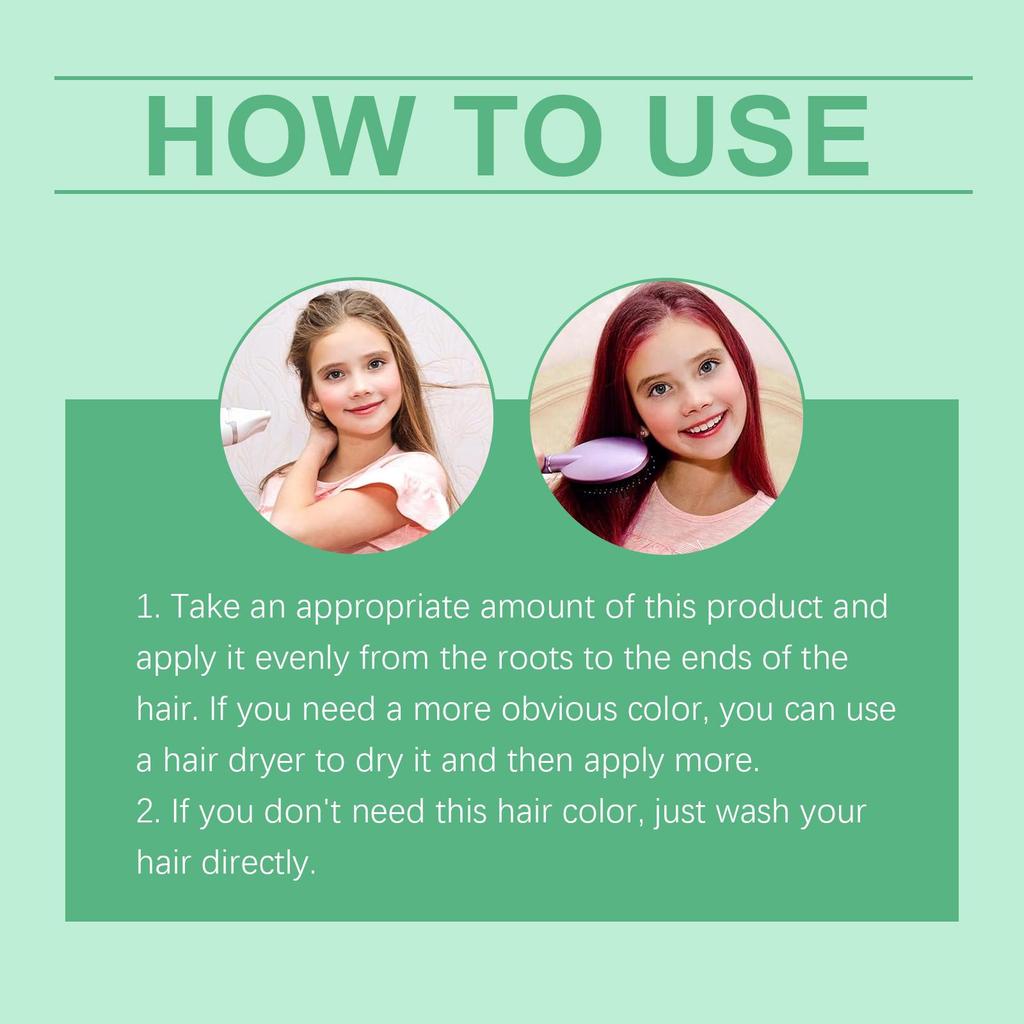 Kids Temporary Hair Color, Strong Hold Styling, Vibrant Hair Color, Gentle Formula for Safe & Healthy Hair