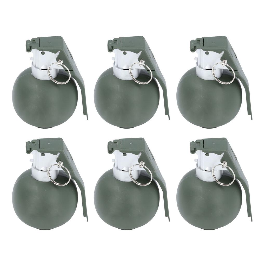 6PCS Kids Hand Grenades Toy with   Sound Light Effect Role Playing Props Fake Grenade Toy