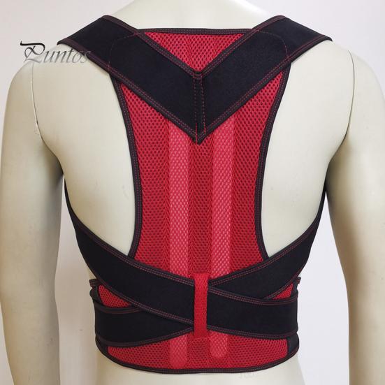 Belt Posture Lumbar Back Corrector Support Strap Shoulder Brace Neck Stretcher Trainer Hook And Loop Prevent Hunchback Multiple Straps Breathable