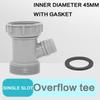 1Pcs Kitchen Sink Drain Pipe Adapter Y Shaped Basin Sewer Branch Connector Female To Male Thread Connector Fitting Accessory