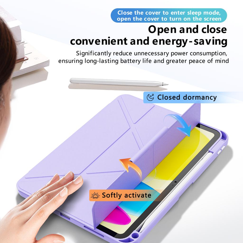 IPad 10th/11th Gen A16 Air 5 10.9 Pro 11-Inch M2/M3/M4 Private Mold Magnetic Flip Shockproof Tablet Case Smart Stand Pencil