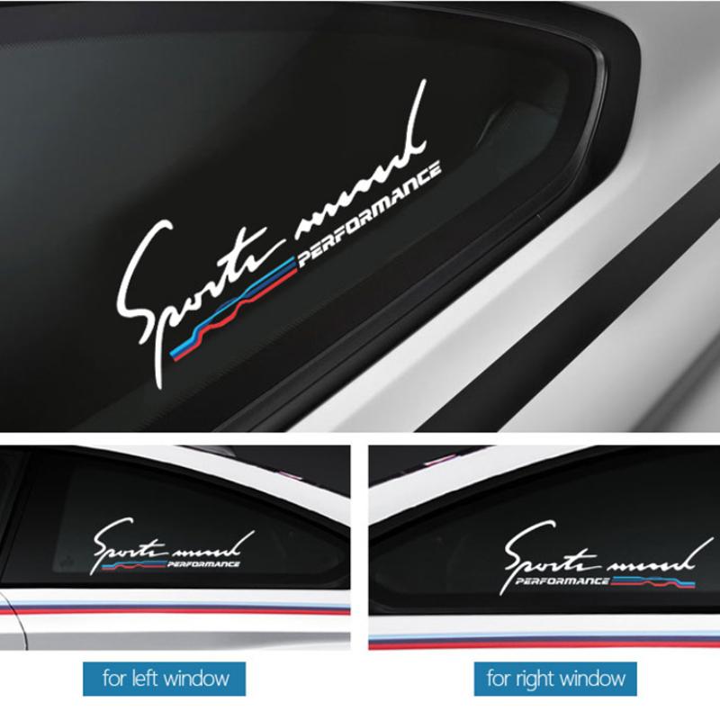 2pcs Car Side Window M Performance Glass 3D Sticker for Bmw X1 X3 X4 X5 X6 X7 E46 E90 F20 E60 E39 F10 F30 Car Accessories