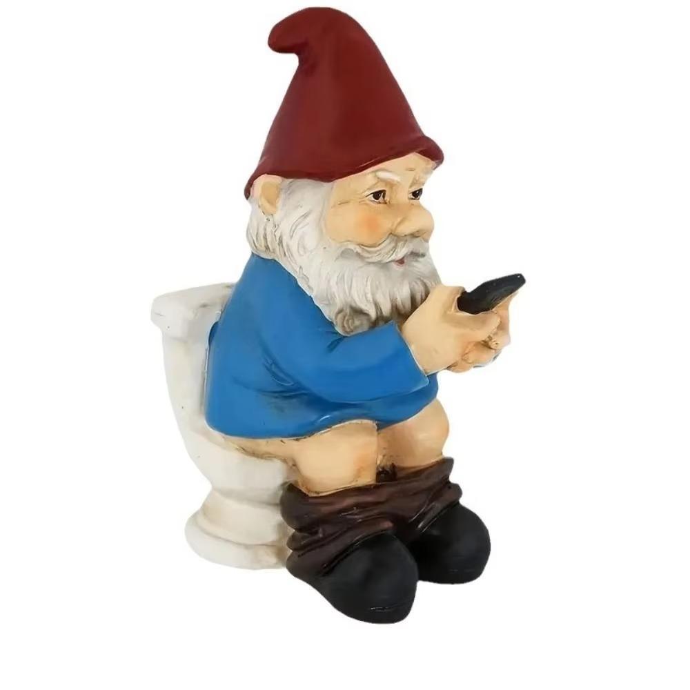 

Garden Decoration Play Phone Statue Resin Garden Gnomes Creative Garden Sculpture Garden
