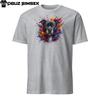 Vibrant Staffordshire Bull Terrier Dog Short-Sleeve T-Shirt Colorful Graphic Tee