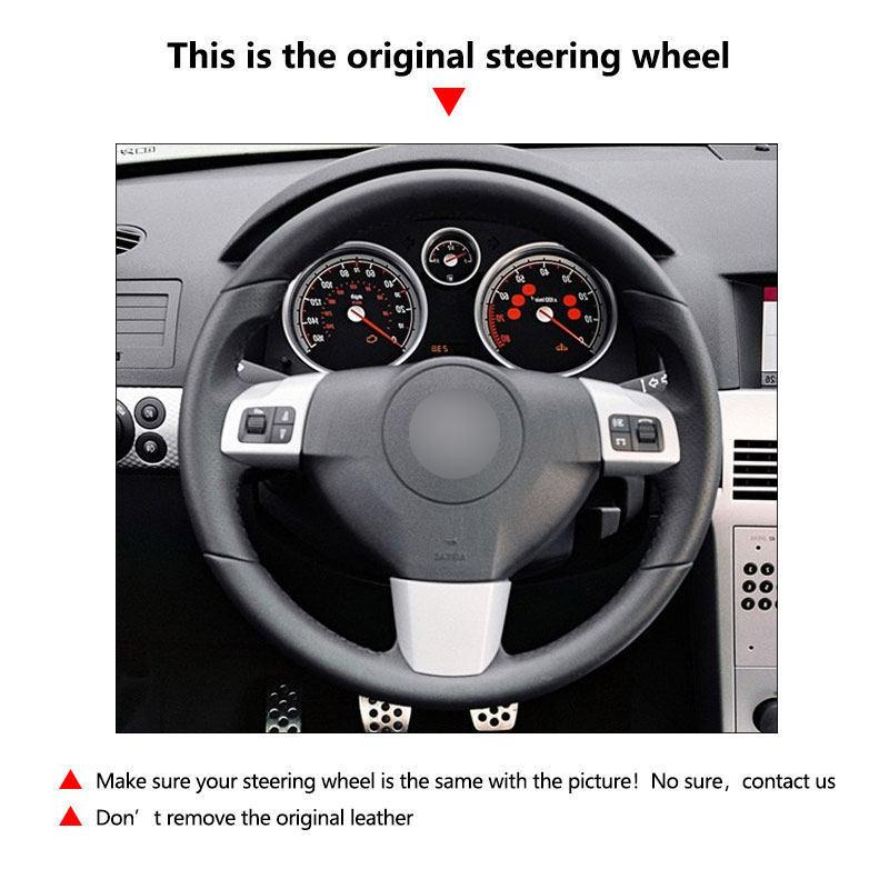 Car Accessories Inner Steering Wheel Leather Cover For Opel Vauxhall Holden Astra H 2004-2009 Signum Vectra C 2005-2009 Zaflra B