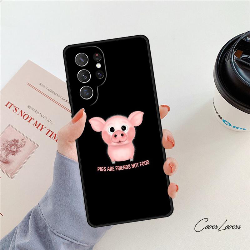 Vegetarian Quotes VEGAN LOVE VEGGIE phone case For Samsung Galaxy S24 S25 S23 S22 Ultra Note 10 20 Plus S20 S21 FE Cover