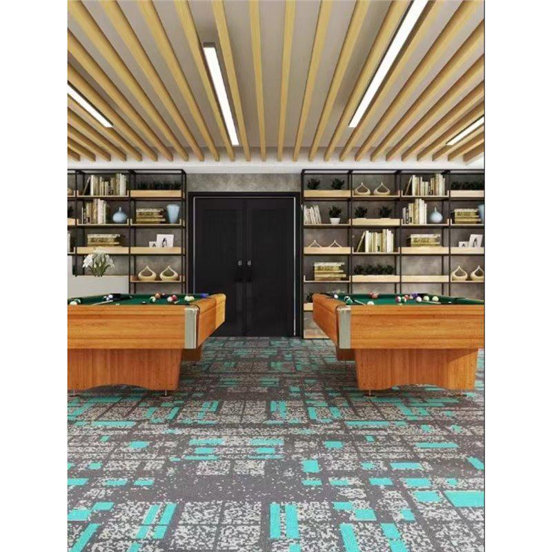 Luxuriöser feuerfester Nylon-Teppich für Billardhallen in Hotels - Teppich mit großflächigem Druck