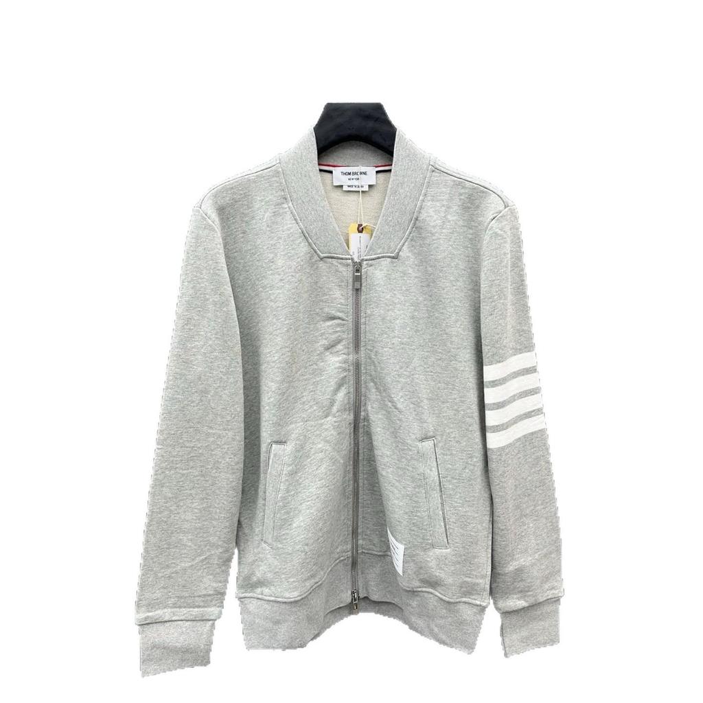 TB Autumn/Winter Four-Bar Baseball Collar Hoodie Zip Cardigan (Unisex)